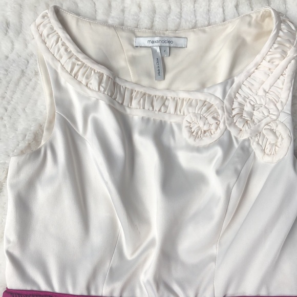 Max & Cleo Cream and Pink Dress - Picture 3 of 4